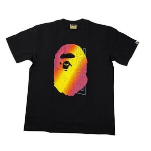 A Bathing Ape BAPE Sunset Big Ape Head Graphic T-Shirt Black XL 001TEJ301073M